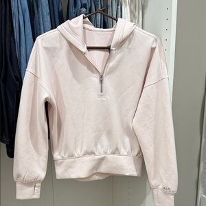 Abercrombie Kids Soft Pink Half-Zip Hoodie
